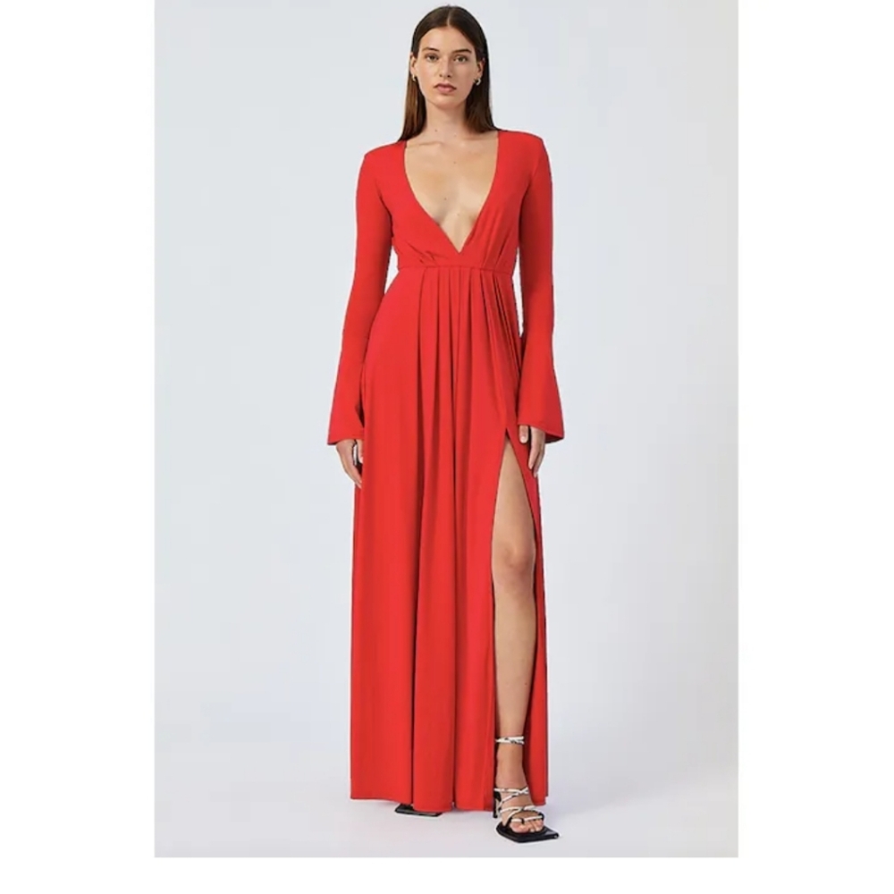 SUBOO IVY RED MAXI‎ DRESS